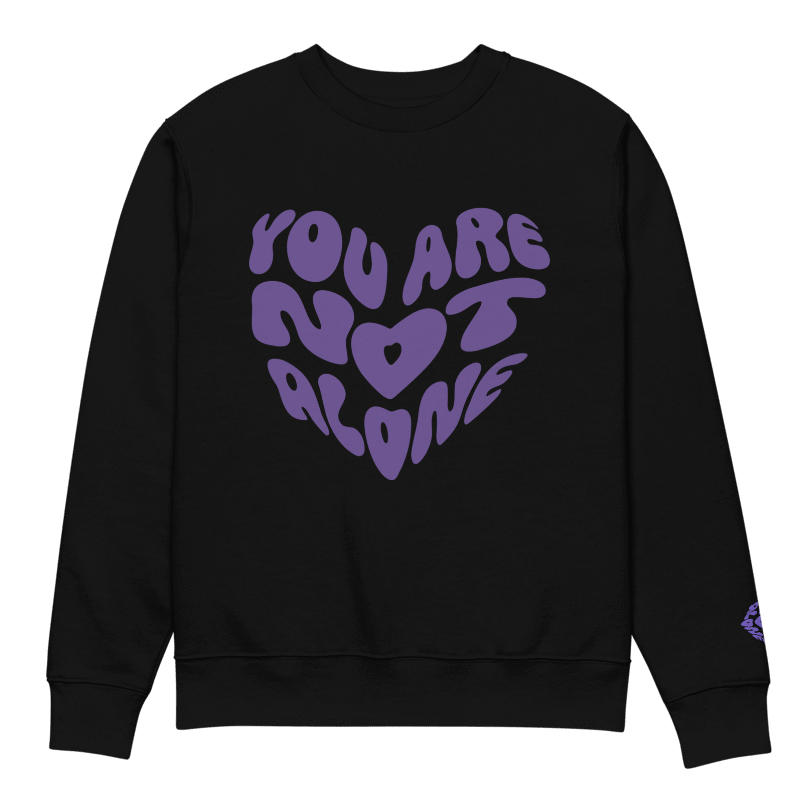 You Are Not Alone Soulency Premium Sweatshirt aus Bio Baumwolle